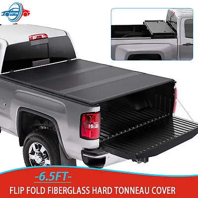 6.5 / 6.6ft Hard Tonneau Cover FRP For 2004-2014 Ford F-150 Truck Bed 3-Fold • $415.95