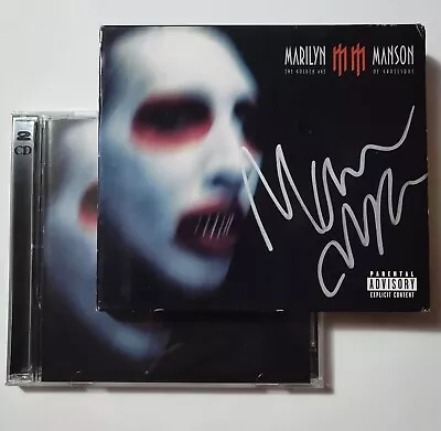 Marilyn Manson Signed Golden Age Of Grotesque CD/ DVD Signed On Slipcase. • $250