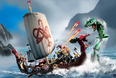 £151.27 • Buy LEGO 7018 Viking Ship Challenges The Midgard Without Instructions Rare Vintage