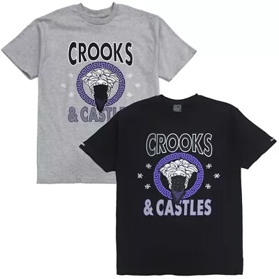 Crooks & Castles Men's Medusa Bandana Logo Graphic Tee T-Shirt • $21.99