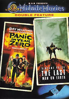 Panic In Year Zero / Last Man On Earth DVD Movies Vincent Price UPC 027616909176 • $3.49