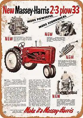 Metal Sign - 1953 Massey-Harris Tractors - Vintage Look Reproduction • $25.46
