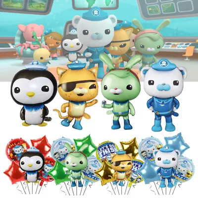 Ocean Adventure With The Octonauts Cartoon Aluminum Foil Balloons For A Fun • $13.08