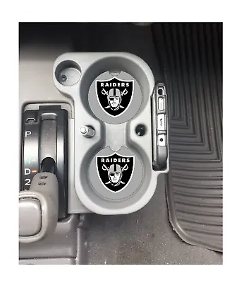 Oakland Raiders Rubber Car Coasters Set (2) Nfl • $10.57
