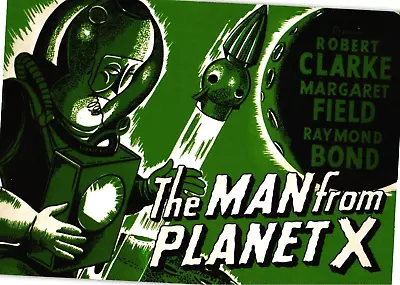 2010 Classic Vintage Movie Poster Card 1951 The Man From Planet X • $8.95