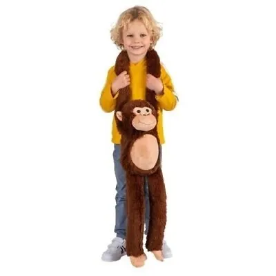 New 75cm Dark Brown Cheeky Monkey Soft Toy Kids Boys Xmas Gifts • £27.99