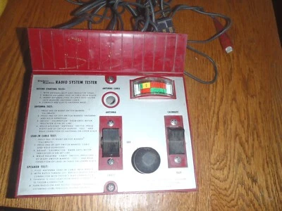 $65 • Buy VINTAGE DELCO RADIO SYSTEM TESTER  GM CHEVY DEALER Chevelle Corvette Camaro