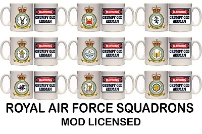 ROYAL AIR FORCE RAF SQN MILITARY GRUMPY OLD AIRMAN  11oz-15oz MUG (MI62) VETERAN • £8.99