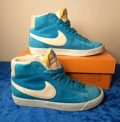 £22.99 • Buy Nike Blazer Mid Suede Size UK 4  Women's Turquoise Trainers