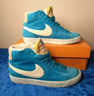 £22.99 • Buy Nike Blazer Mid Suede Size UK 4  Women's Turquoise Trainers