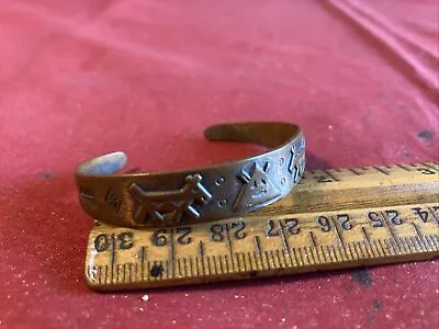 Vintage Copper By Bell Small Child Cuff Copper Bracelet • $15