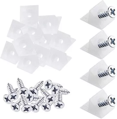 100 PCS Drawer Supports Bottom Sagging Repair Fix Mending Wedges Drawer (White) • £6.17