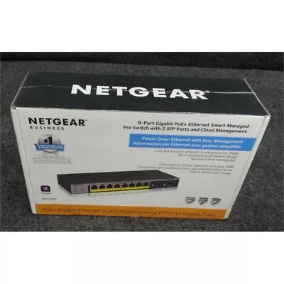 NETGEAR GS110TP 8-Port Gigabit PoE+ Ethernet Smart Managed Switch 20Gb/s • $16.50