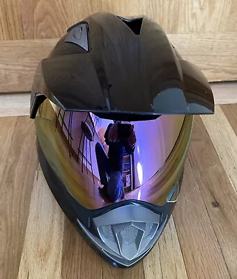 1Storm XP-14A Dual Sport MX Motocross Helmet ATV Gloss Black DOT • $40