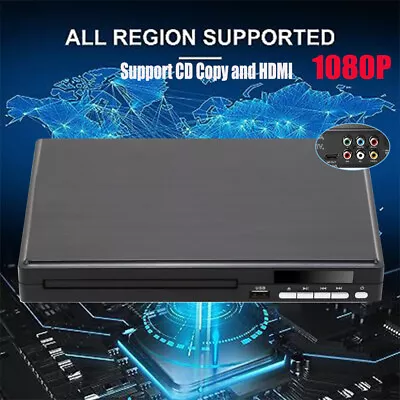 DVD Player With HDMI Cable Stereo System 1080P DVD Support CD Copy For Smart TV • £31.99