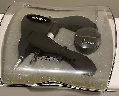 Original RABBIT Corkscrew / Foil Cutter - New Metrokane - Black • $19.99