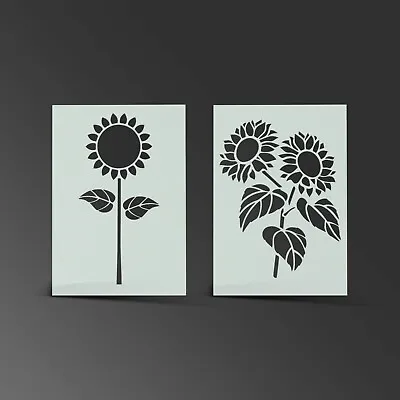 Sunflower Stencil Flower Mylar Sheet Painting Wall Art Kid Bedroom 190 Micron • £3.49