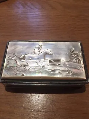 STUNNING Antique Solid Silver Table Snuff Box Birmingham 1844 • £545