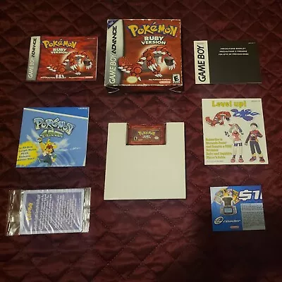 $349.99 • Buy Pokemon Ruby CIB Authentic GBA Advance Gameboy Complete Nice Free US Shipping!
