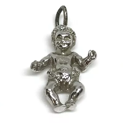 Vintage 925 Sterling Silver Baby Charm Pendant • $39.99