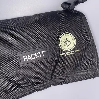 $10.97 • Buy PackIt Freezable Lunch Bag Black W/ Bank Logo Tote