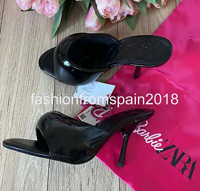 $99.99 • Buy Zara New Woman Quilted High-heel Barbie™ Mules Shoes Black 36-41 3388/210