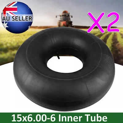 Inner Tube 15x6.00-6 NHS TR13 Valve For Lawn Mower Tractor Golf Cart ATV Tire X2 • $18.99