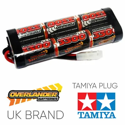 Overlander Battery For Tamiya RC Car 7.2v 3300mah NiMH Rechargable Pack • £17.95