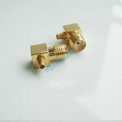 SMA Female Jack To MMCX Male Right Angle 90° Plug RF Coaxial Adapter Connector • $3.13