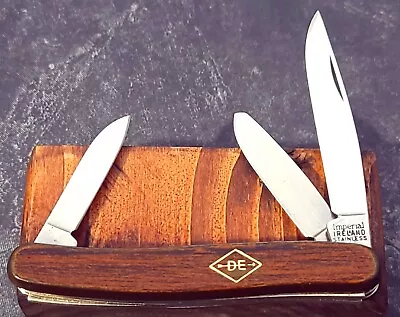 Vintage Imperial Medium Stockman Advertising Pocket Knife Made In Ireland • $28.49
