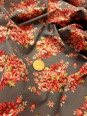 Polycotton Patterned Fabric Metre Floral Per Metre Craft Sewing Dress Mask Print • £1.49