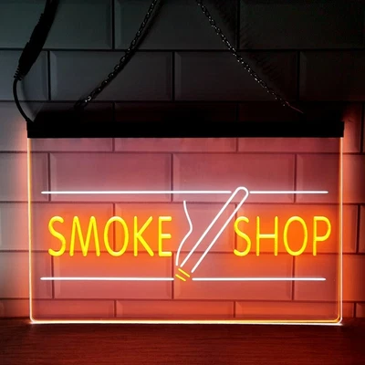 Smoke Shop Vape Open LED Neon Sign Wall Light Advertising Business Display Décor • $99.99