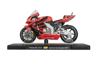 VALENTINO ROSSI Honda RC 211V 2001 MotoGP Bike - Collectable Model - 1:18 Scale • £19.99
