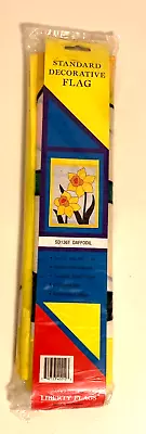 Daffodil Garden Flag 28  X 40  Decorative Yard Banner NEW Nylon Hand Embroider • $9.95