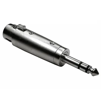 £3.49 • Buy XLR 3 Pin Female To 6.35mm Jack Stereo Plug Adaptor Converter 1/4 Inch