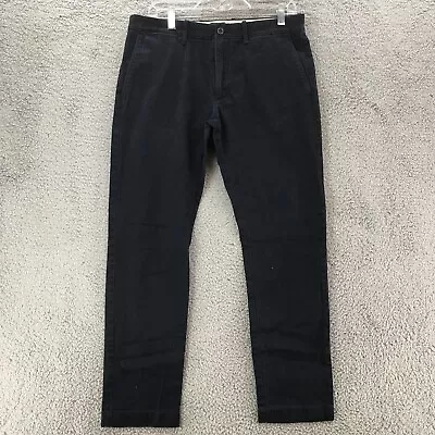 J. Crew Stretch Chino Pants Mens 32x30 (Actual 33x27.5) Blue Mid Rise Flat Front • $25.99