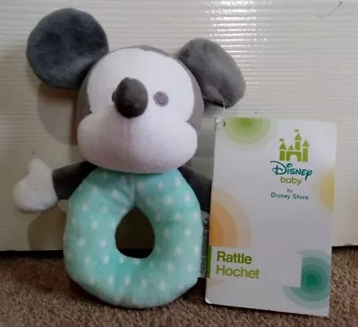 Disney Baby By Disney Store Mickey Mouse Soft Toy Rattle BNWT • £9.25