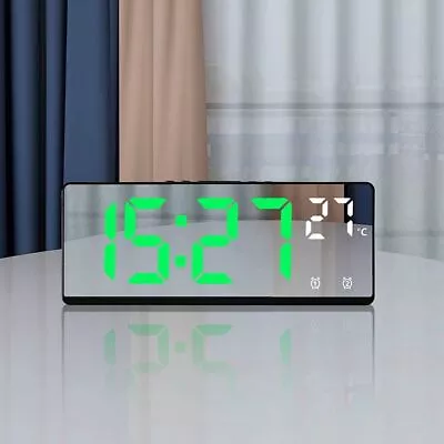 Temperature Date Digital LED Clocks Display Table Clock  For Bedroom • £8.31