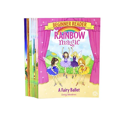 Rainbow Magic Beginner Readers By Daisy Meadows 8 Books Set - Ages - 3-8 • £14.84