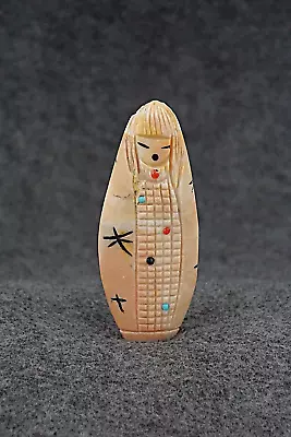 Corn Maiden Zuni Fetish Carving - Sandra Quandelacy • $170