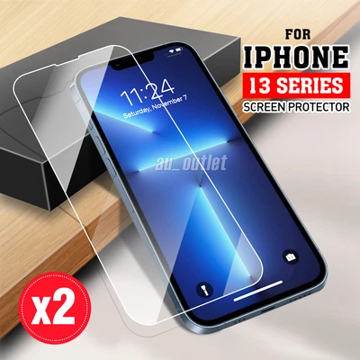 $3.99 • Buy 2X Tempered Glass Screen Protector For IPhone 11 12 13 14 Pro Max X XS XR 8 PLUS