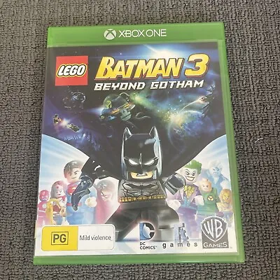 RARE! Lego Batman 3 Beyond Gotham Xbox One Series S/X PAL GENUINE • $12.95