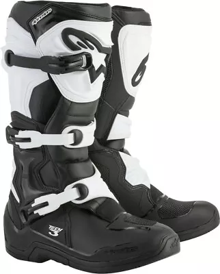 Alpinestars Tech 3 Adult MX Boots - Black/White • $219