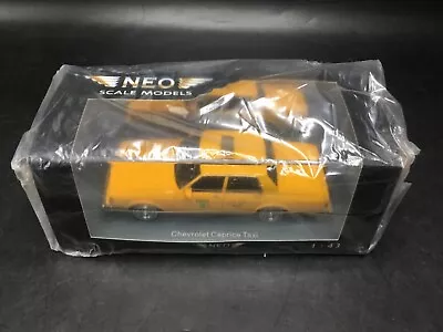 NEO Scale Model Chevrolet Caprice Taxi Yellow 1:43 Die Cast NEW RARE Car • $37.89