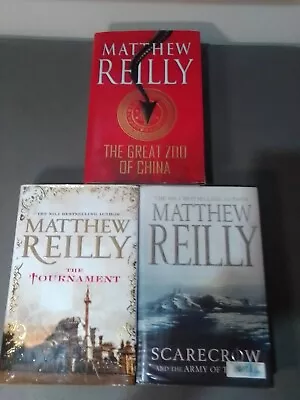 Matthew Reilly Book Bundle X3. Hardcovers. ScarecrowThe TournamentThe Great Zo • $33