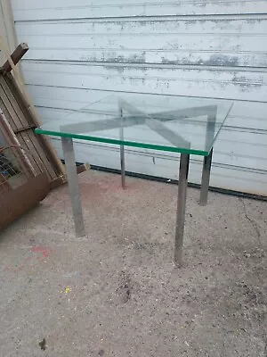 Mid Century Glass End Table  • $249.99