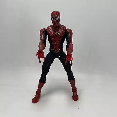 Toy Biz Spider-Man 2 Movie Poseable Spider-Man Action Figure Web Shooting  6” • $31.99