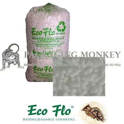 30 Cubic Feet Of Ecoflo Loose Fill Packing Peanuts FAST • £58