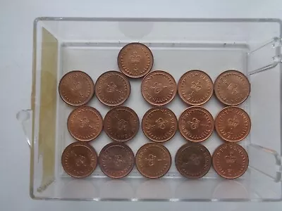 16 X 1/2P / Half New Pence Decimal Coins - Job Lot Dates Vary • £8.62