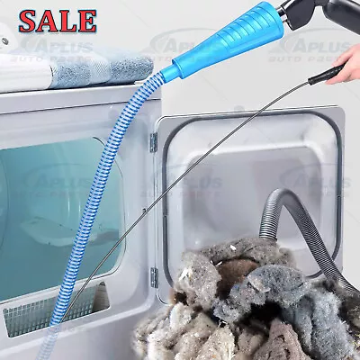 Dryer Vent Cleaner Kit Vacuum Attachment Bendable Dryer Lint Remover W/Guide US • $8.28